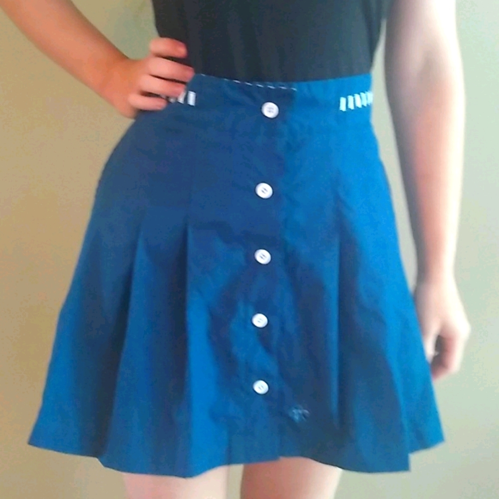 Blue mini shirt